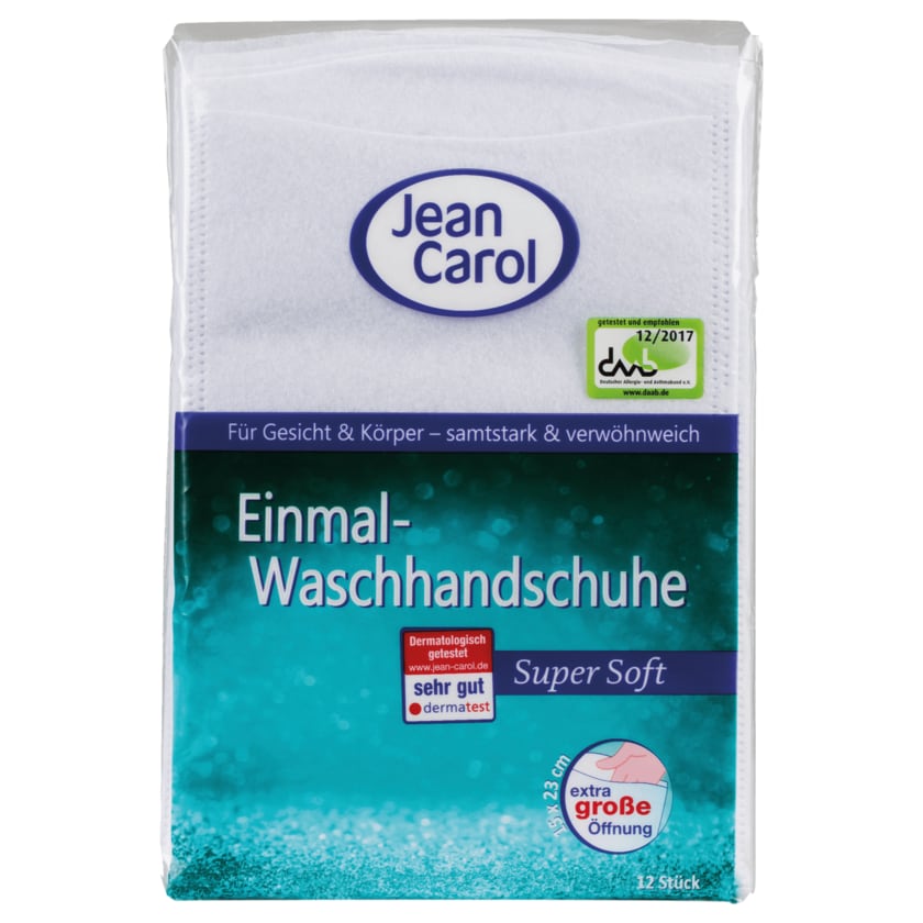 Jean Carol Einmal-Waschhandschuh Soft 12 Stück